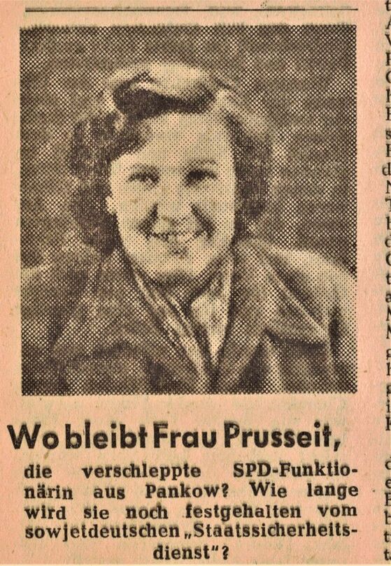 &quot;Wo bleibt Frau Prusseit...?&quot; - Aufruf aus dem „Kleinen Telegrafen“ (47 / Jg. 2)