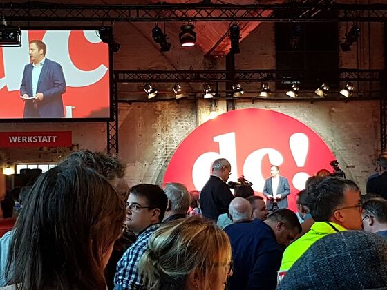 Generalsekretär Lars Klingbeil beim SPD Debattencamp