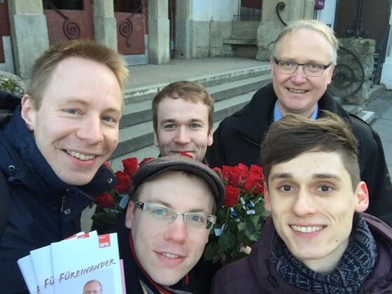 Mit dabei: Dennis Buchner MdA, Thilo Peters, Marc Lenkeit, Till Graßmann, Klaus Mindrup MdB