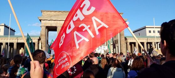 07. September: AfA Pankow auf der Demo "Zeit zum Handeln"