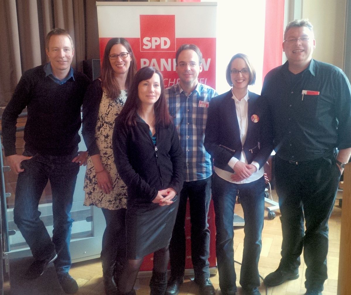 D.Buchner, B. Darkow, C. West, R. Henning, K. Berten, K. Lambertin (v.l.n.r.)